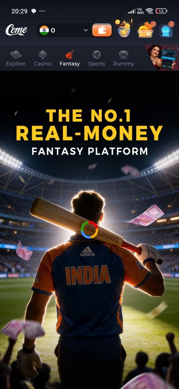 COME Fantasy product screen
